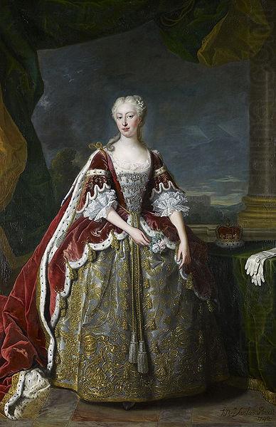 Jean Baptiste van Loo Portrait of Princess Augusta of Saxe Gotha china oil painting image